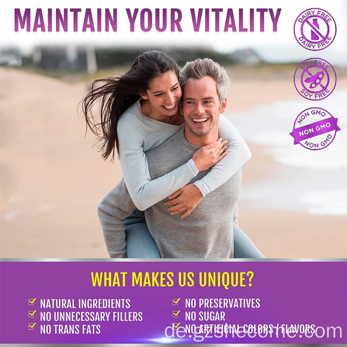 Customisierte kardiovaskuläre Unterstützung Resveratrol -Kapseln